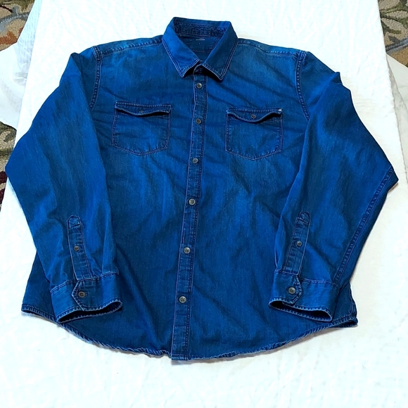 Calvin Klein Other - Calvin Klein Button Down Denim Large Shirt Like New